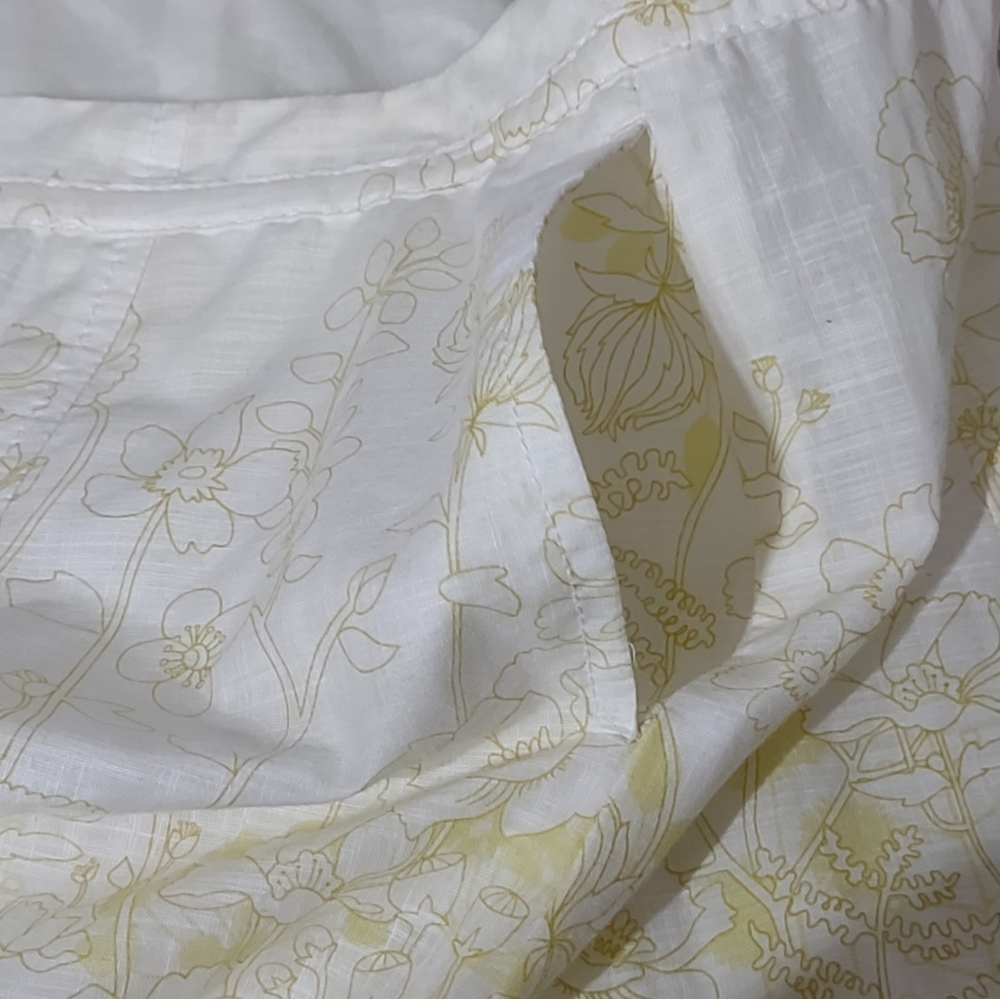 Eddie Bauer 100% Cotton Midi Skirt Size 8 Cottagecore Dainty Vintage Vibes - Picture 9 of 10